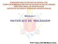 Módulo I: MATERIAIS DE MOLDAGEM - Site da DGO/CBMERJ