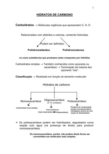 HIDRATOS DE CARBONO - Unirio