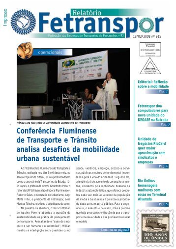 Conferência Fluminense de Transporte e Trânsito ... - Fetranspor