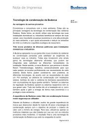 Tecnologia de Condensação da Buderus