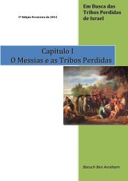 O Messias e as Tribos Perdidas - Comunidade de Israel