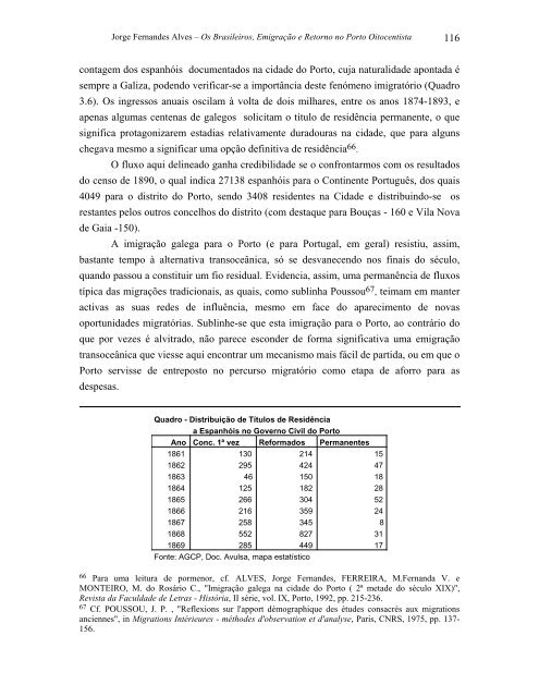 emigração e retorno no porto oitocentista - Repositório Aberto da ...