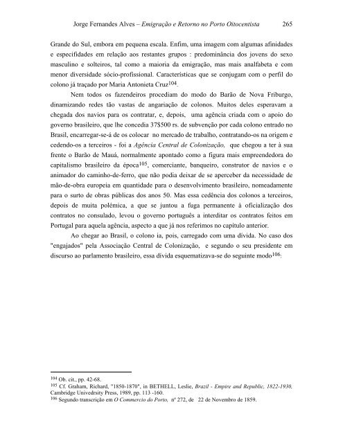 emigração e retorno no porto oitocentista - Repositório Aberto da ...