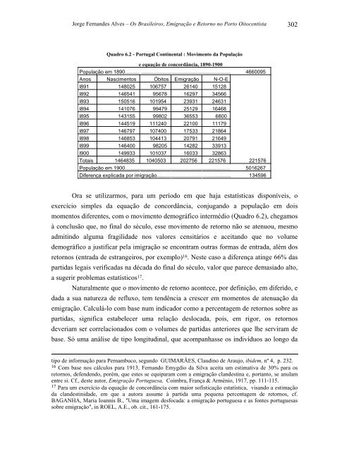 emigração e retorno no porto oitocentista - Repositório Aberto da ...