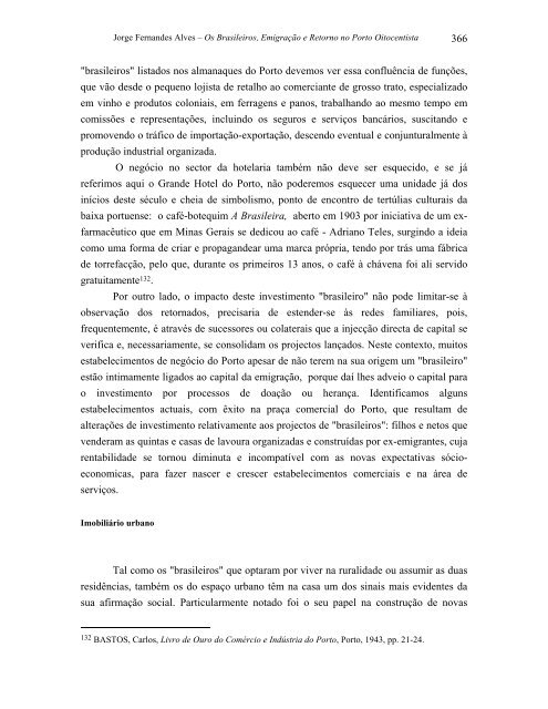 emigração e retorno no porto oitocentista - Repositório Aberto da ...