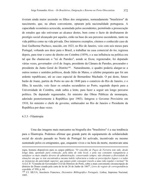 emigração e retorno no porto oitocentista - Repositório Aberto da ...