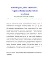 Calandragem, jornal laboratório: responsabilidade social e ... - FNPJ
