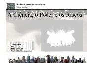 A Ciência, o Poder e os Riscos