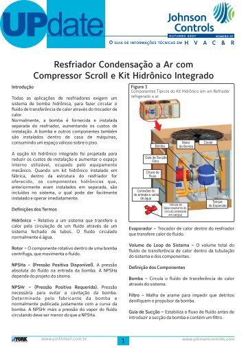 Resfriador Condensação a Ar com Compressor ... - Johnson Controls