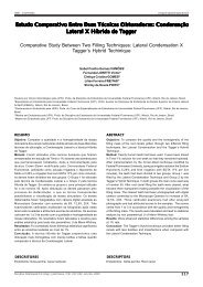 Estudo Comparativo Entre Duas Técnicas Obturadoras ... - EDUEP