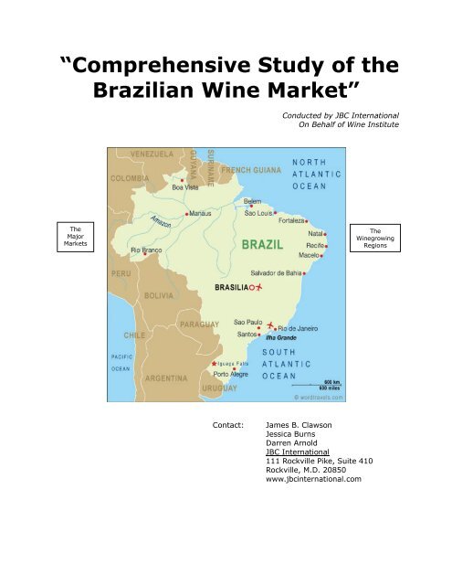 Brazil Wine Market Report JBC EMP July 2011 - California Wine ...