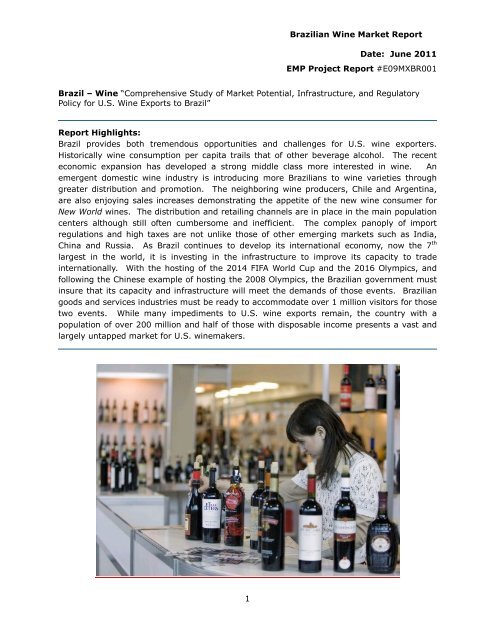 Brazil Wine Market Report JBC EMP July 2011 - California Wine ...