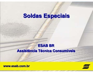 Soldas Especiais - CENTER SOLDAS