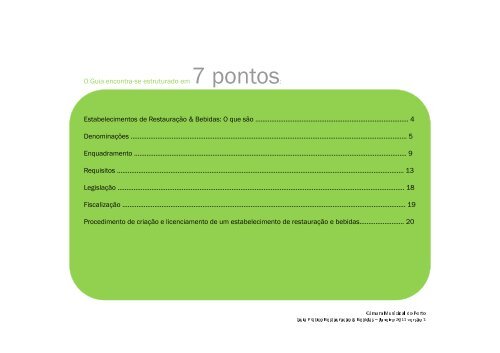 Guia prático de apoio ao licenciamento - restauração e bebidas