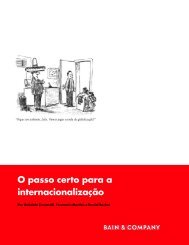 O passo certo para a internacionalização - Bain & Company