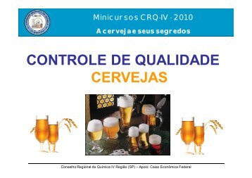 controle de qualidade cervejas - Conselho Regional de Química - IV ...
