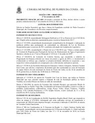 câmara municipal de flores da cunha – rs - Câmara de Vereadores ...