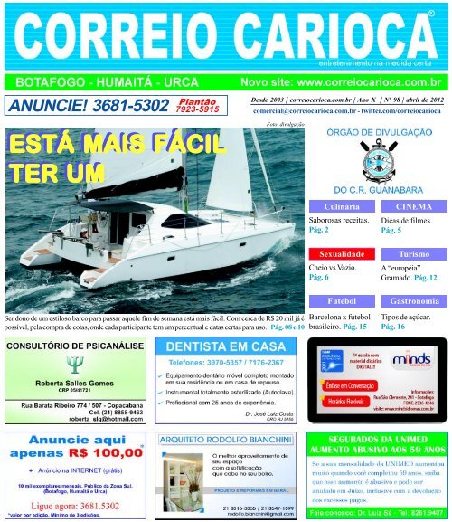 edição #98 - abr 2012 Está Mais Fácil Ter Um Barco - correio carioca