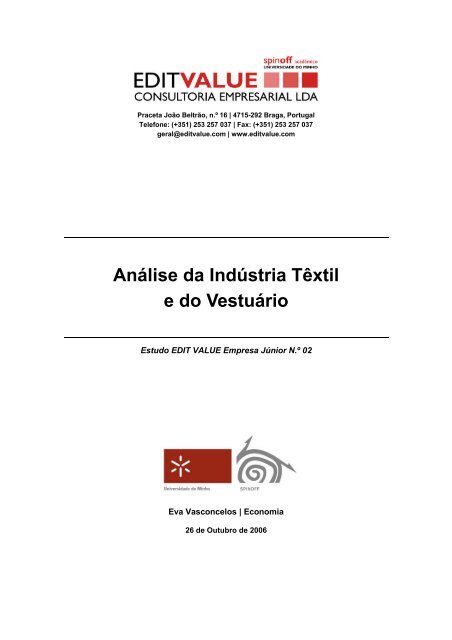 Análise da Indústria Têxtil e do Vestuário - TextoVirtual.com