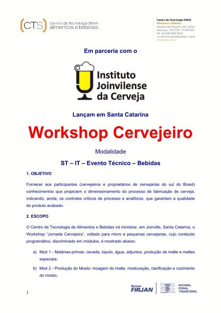 Workshop Cervejeiro - ACervA Catarinense