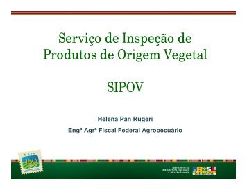 Serviço de Inspeção de Produtos de Origem Vegetal SIPOV - Abracen