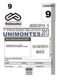 Exatas - Caderno 9 - Cotec - Unimontes