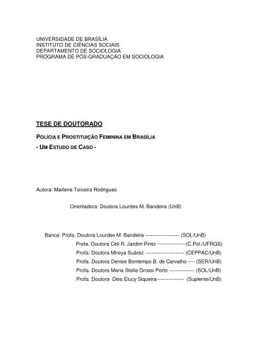 Polícia e prostituição feminina em Brasília : um estudo de caso