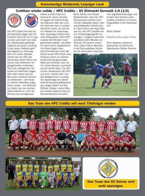 Leipziger Sportwoche Ausgabe 03 vom 15.04.2013