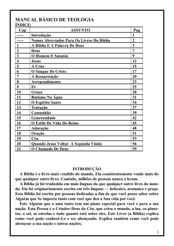 MANUAL PARA NOVOS CONVERTIDOS - Momento Pentecostal