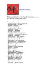 WÃ¶rterbuch VeloSolex Deutsch-FranzÃ¶sisch (c) S.G.12.99