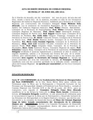 SESIÓN ORDINARIA 27 junio 2012 - Gobierno Regional de Huánuco