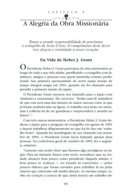 Ensinamentos dos Presidentes da Igreja: Heber J.Grant