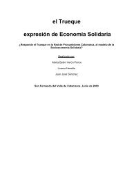 El trueque expresión de economía solidaria - Red de mujeres para ...