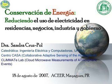 Conservación de Energía: - Uprm