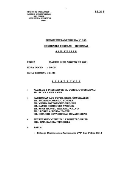 Acta 133.pdf - Sitio Web de Transparencia I.Municipalidad de San ...
