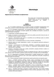 Regulamento das atividades complementares