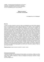 Objecto de adorno - Estudos do Consumo