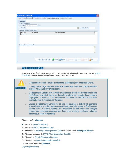 Manual de preenchimento das informações cadastrais - ISS Digital ...