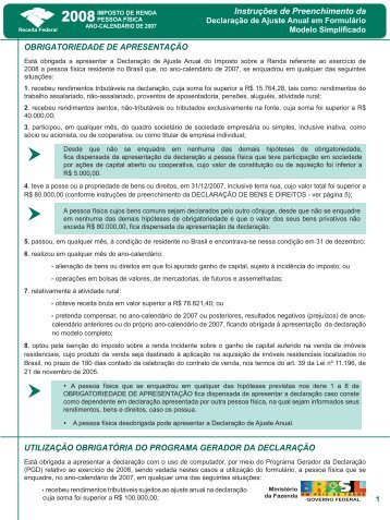 Consulta - Receita Federal do Brasil - Ministério da Fazenda