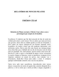 relatório de poncio pilatos a tibério césar - Editora Franciscano