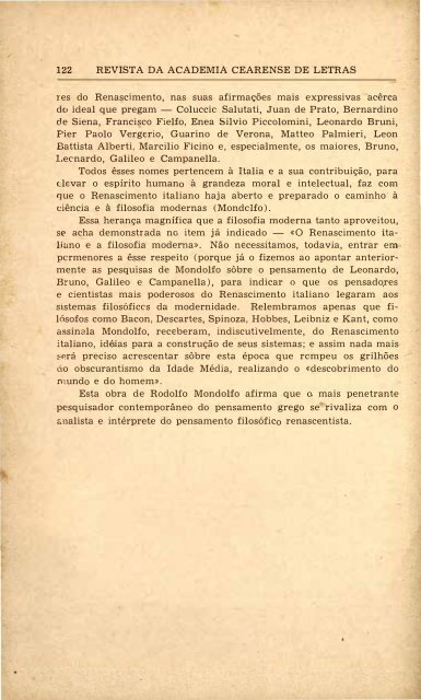 Figuras e idéias da Filosofia do Renascimento