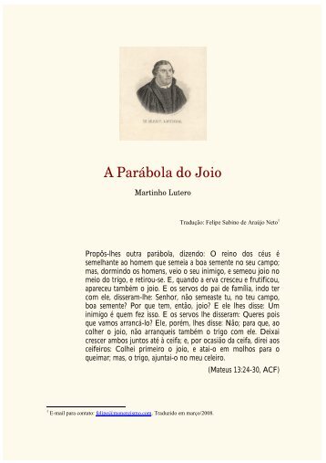 A Parábola do Joio - Monergismo