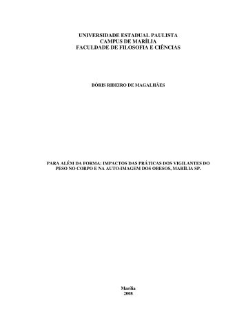 Para além da forma - impactos das práticas dos Vigilantes do Peso ...