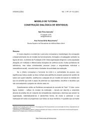 MODELO DE TUTORIA: CONSTRUÇÃO DIALÓGICA DE SENTIDO(S)