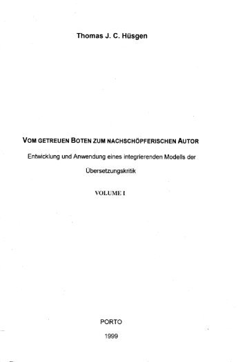 Thomas J. C. Husgen - Repositório Aberto da Universidade do Porto