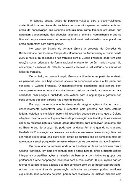 Corredor de Biodiversidade do Amapá: Desenvolvimento ...