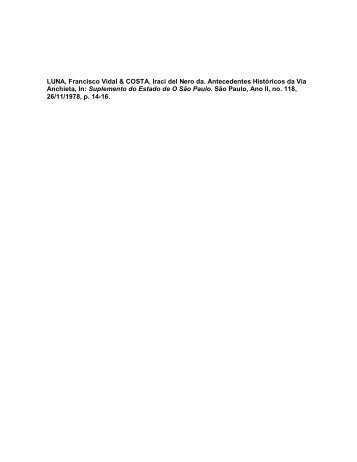 Antecedentes Históricos da Via Anchieta (1978).pdf - Núcleo de ...