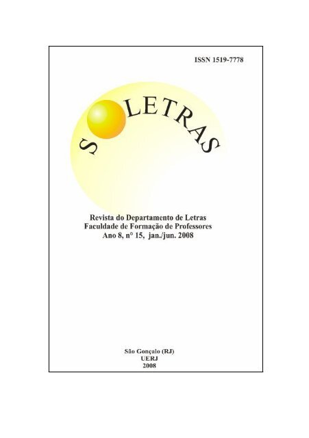 soletras - Círculo Fluminense de Estudos Filológicos e Lingüísticos