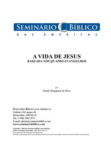 a vida de jesús - Seminario Biblico de las Américas