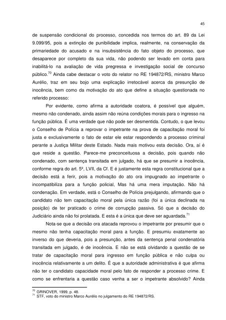 requisito da idoneidade moral analisado na investigação